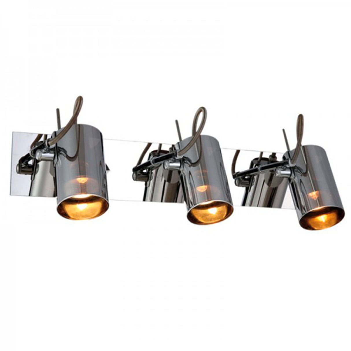 ARBOTANTE 3 LUCES DIRIGIBLE 105W MAX GU10 CRISTAL CROMO CALUX