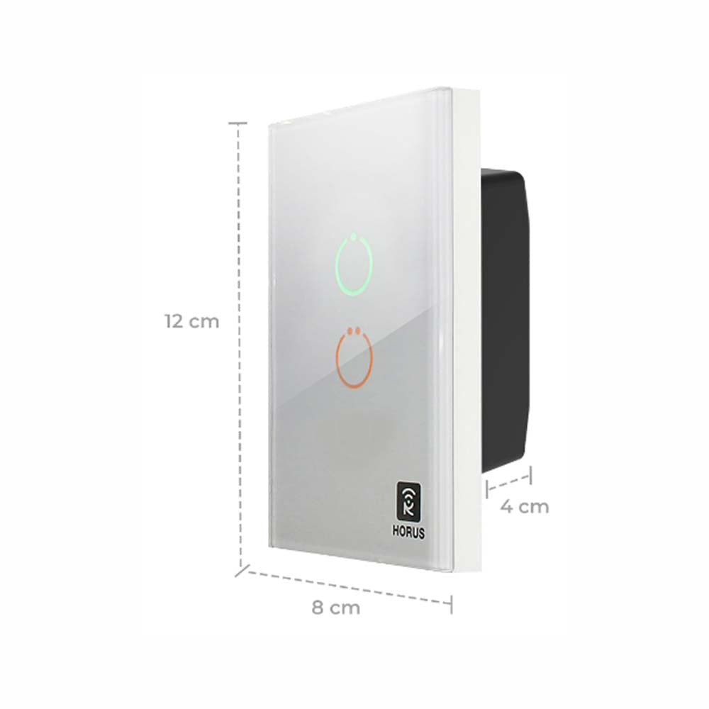 INTERRUPTOR TACTIL INTELIGENTE DOBLE MCA TECNOLITE
