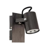 LUMINARIO DIRIGIBLE PARA SOBREPONER EN MURO NEGRO 35W 127V IP20 GU10 *** HAE ***