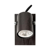 LUMINARIO DIRIGIBLE PARA SOBREPONER EN MURO NEGRO 35W 127V IP20 GU10 *** HAE ***