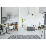 COLGANTE ALDEBARAN 2 LUCES 2X40W E26 NEGRO ADESI *** HAE ***