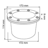 LÁMPARA DE EXTERIOR LED CUENCA TECNOLITE DE PISO EMPOTRABLE 50W IP65 BASE G53 NO INCLUYE FOCO