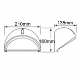 LAMPARA PARED REDONDA EXT. BLANCO TECNOLITE *** EXHIBICION PV.4  50% ***