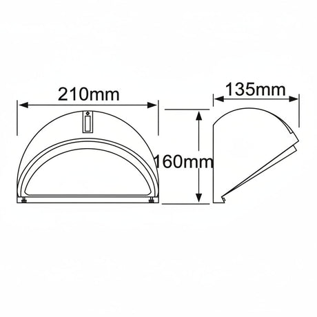 LAMPARA PARED REDONDA EXT. BLANCO TECNOLITE *** EXHIBICION PV.4  50% ***
