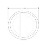 LUMINARIO EMPOTRAR DE PARED LED 3W/85-265V. BLANCO CALIDO REDONDO HOUSING DE PLASTICO IP54