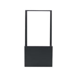 LUMINARIO DE PARED SOBREPONER EFECTO SIMETRICO LED NEGRO 10W BLANCO CALIDO LUZ DIRECTA 85-265V IP54 ILUMILEDS***HAE2025***
