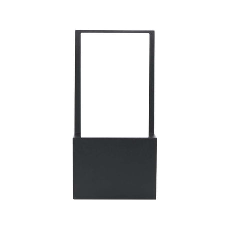 LUMINARIO DE PARED SOBREPONER EFECTO SIMETRICO LED NEGRO 10W BLANCO CALIDO LUZ DIRECTA 85-265V IP54 ILUMILEDS***HAE2025***