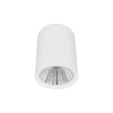 LUM. DE TECHO DE 10CM LED BLANCO CALIDO 7W OPTICA 38 CILINDRICO DE SOBREPONER EN TECHO ALUM. ACABADO BLANCO 100-277V CA IP20