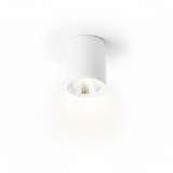 LUM. DE TECHO DE 10CM LED BLANCO CALIDO 7W OPTICA 38 CILINDRICO DE SOBREPONER EN TECHO ALUM. ACABADO BLANCO 100-277V CA IP20