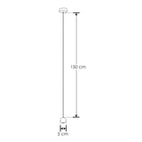 LUM. SUSP. CUERPO ESEFERICO NEGRO LED 4.5W 3IP20 ILUMILEDS