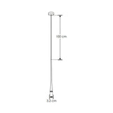 LUM. SUSP. NEGRO LED 6W 38G IP20 ILUMILEDS