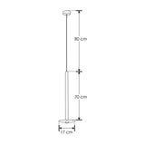 LUM. SUSP. NEGRO LED BC 6W. 86G IP20 ILUMILEDS