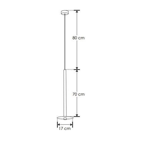 LUM. SUSP. NEGRO LED BC 6W. 86G IP20 ILUMILEDS