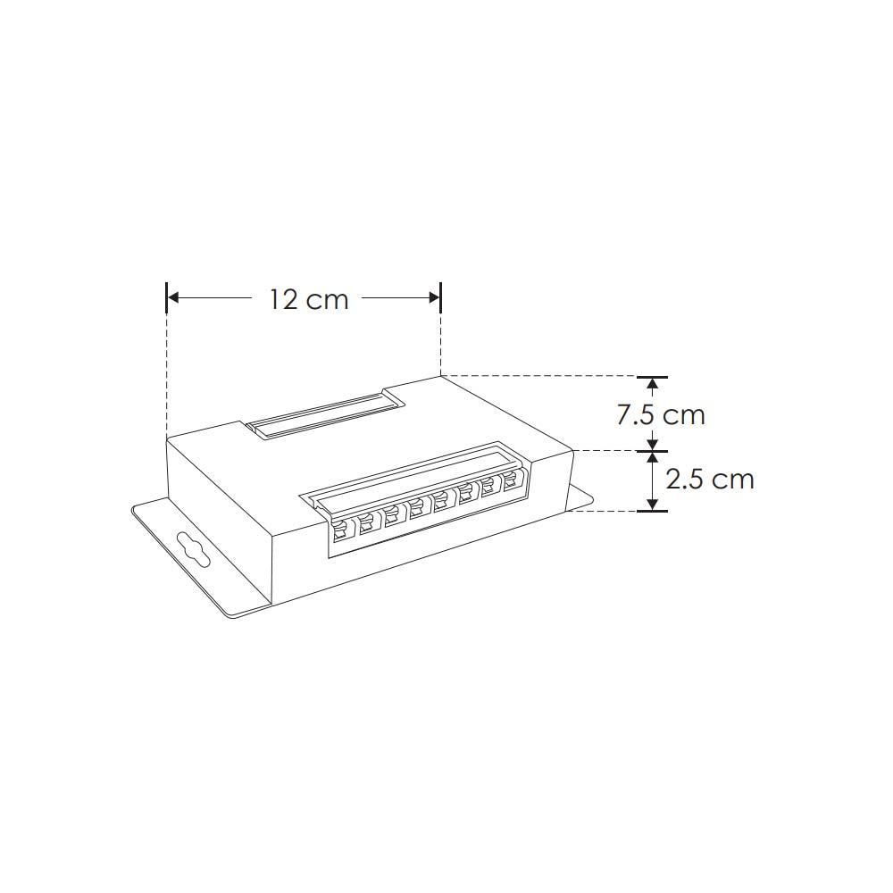 AMPLIFICADOR DE SEÑAL PARA TIRA DE LED DMX RGBW 288-576W 12-24V CC IP20 MCA ILUMILEDS
