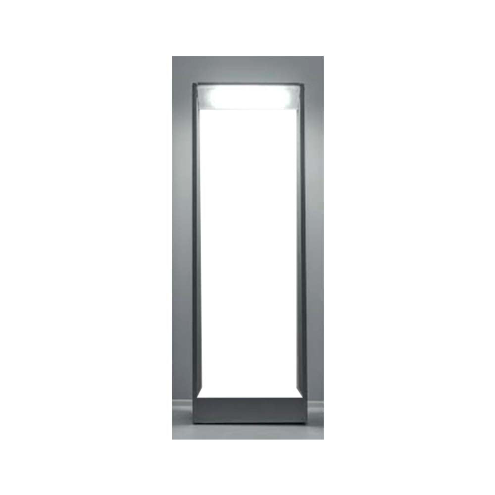 POSTE TIPO BOLARDO LED GRIS 10W. BC 60CMS. ILUMILEDS *** EXHIBIDO ***