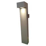 POSTE TIPO BOLARDO SOBREPONER 60CM LED GRIS OBSCURO 10W BLANCO CALIDO 120 DOBLE SALIDA DE LUZ 100-277V IP54 ILUMILEDS ***HAE 2023***
