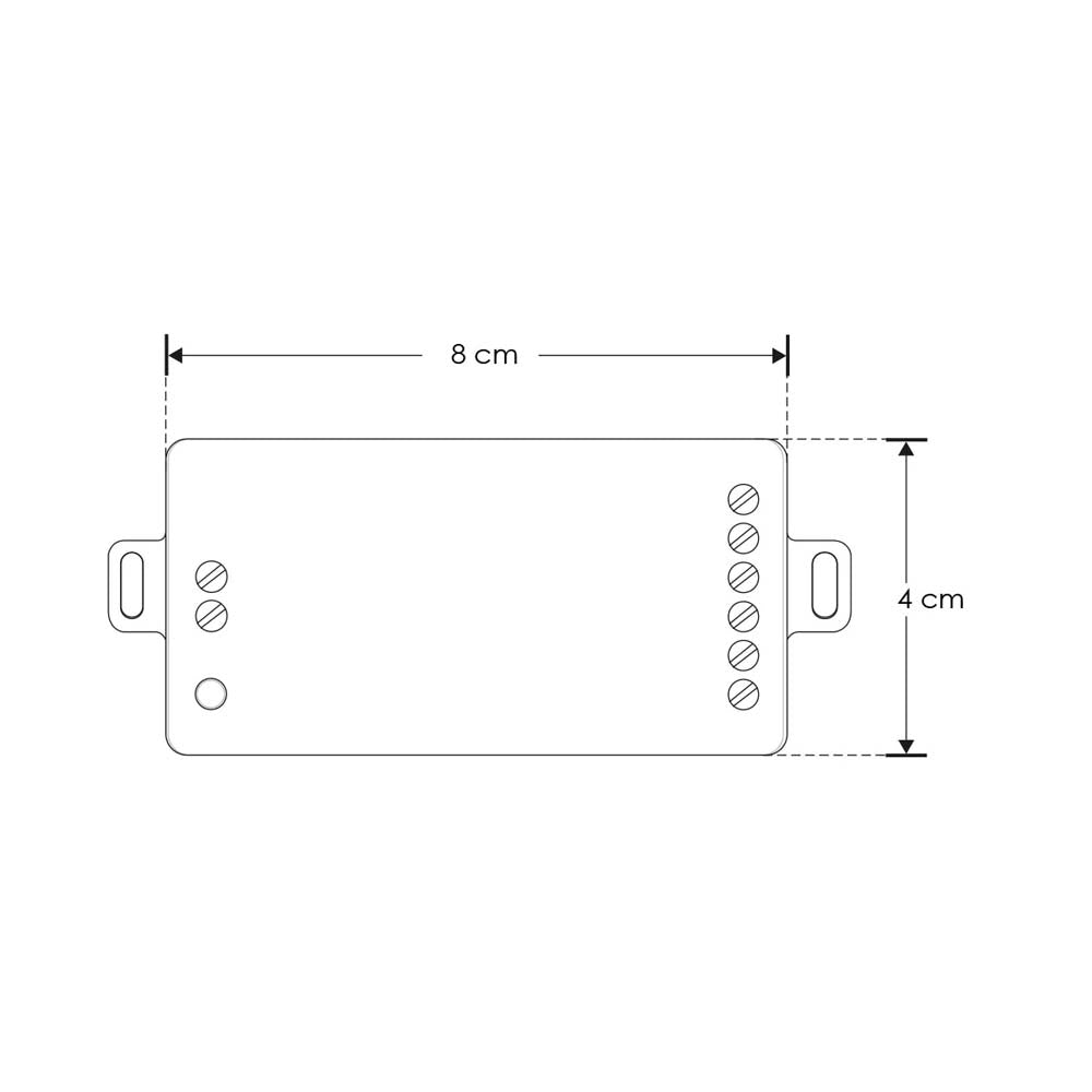 CONTROLADOR PARA TIRA EXTRAPLANA DE LED TIPO PIXEL RGB 70W MAX CONTROLADO VIA APP WIFI 5-24VCC IP20