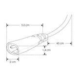 CONECTOR MACHO CON 60 CM DE CABLE BLANCO PARA LUMINARIOS DE LA SERIE ILUINTWS
