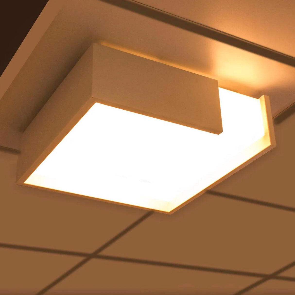 LUMINARIO RECTANGULAR PARA SOBREPONER EFECTO SIMETRICO BLANCO CALIDO 100-224 V CA 30W ***HAE 2023***