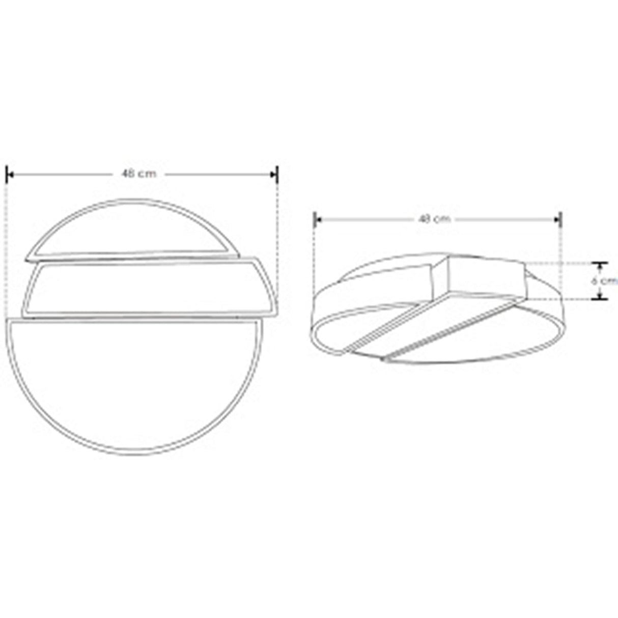 LUMINARIO CIRCULAR PARA SOBREPONER EFECTO SIMETRICO BLANCO CALIDO 100-224 V CA 32 W ***HAE 2023***