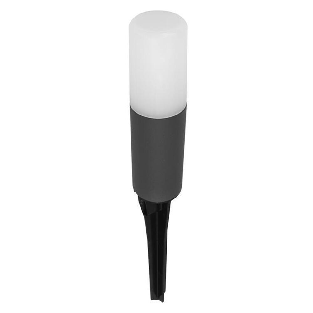 LUMINARIO DE PISO LED CILINDRICO GRIS 3W 100-130V BLANCO CALIDO IP65 ILUMILEDS