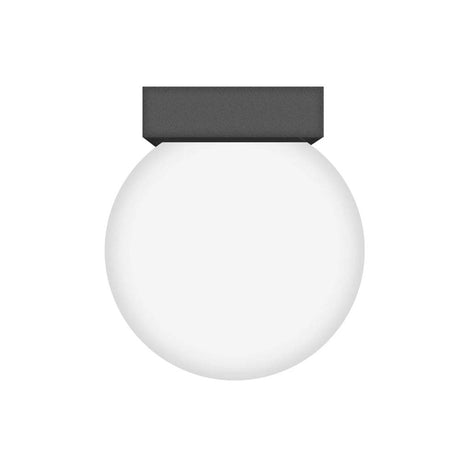 LUMINARIO DE PARED LED B.C. 7 W OPTICA 360 SOBREPONER POLICARBONATO Y ALUMINIO ACABADO NEGRO 100-265V CA IP20