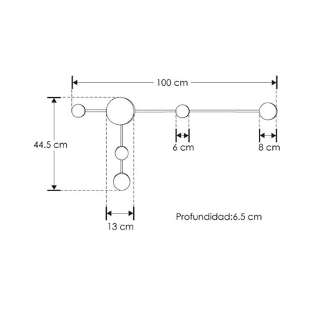 LUMINARIO DE PARED LED B.C. 15 W OPTICA 360 SOBREPONER ALUMINIO ACABADO NEGRO 85 - 265V CA IP20