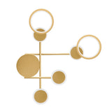 LUMINARIO DE PARED LED B.C. 29 W OPTICA 120 SOBREPONER ALUMINIO ACABADO DORADO 85-265V CA IP20