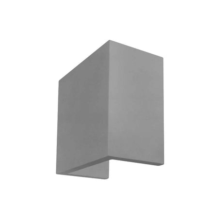 LUMINARIO DE PARED CON BASE G9 (SIN LAMPARA) 15W MAX OPTICA 120 SOBREPONER CONCRETO ACABADO GRIS IP20