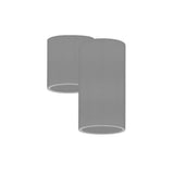 LUMINARIO DE PARED CON 2 BASES G9 (SIN LAMPARA) 15 W MAX C/U OPTICA 120 SOBREPONER CONCRETO ACABADO GRIS IP20