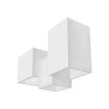 LUMINARIO DE PARED CON 3 BASES G9 (SIN LAMPARA) 15W MAX C/U OPTICA 120 SOBREPONER YESO ACABADO BCO IP20