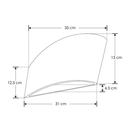 LUMINARIO DE PARED CON BASE E14 (SIN LAMPARA) 25W MAX OPTICA120 SOBREPONER YESO ACABADO BCO IP20
