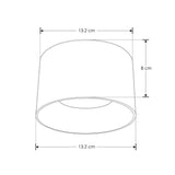 LUM. DE TECHO CON BASE GX53 (INCLUYE LAMPARA ILUGX535WWW) 5W OPTICA DE 120 DE SOBREPONER CONCRETO ACABADO GRIS 110-220V CA IP20
