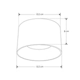 LUM. DE TECHO CON BASE GX53 (INCLUYE LAMPARA ILUGX535WWW) 5W OPTICA DE 120 DE SOBREPONER YESO ACABADO BLANCO 110-220 V CA IP20***HAE2025***