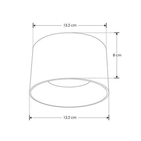 LUM. DE TECHO CON BASE GX53 (INCLUYE LAMPARA ILUGX535WWW) 5W OPTICA DE 120 DE SOBREPONER YESO ACABADO BLANCO 110-220 V CA IP20***HAE2025***