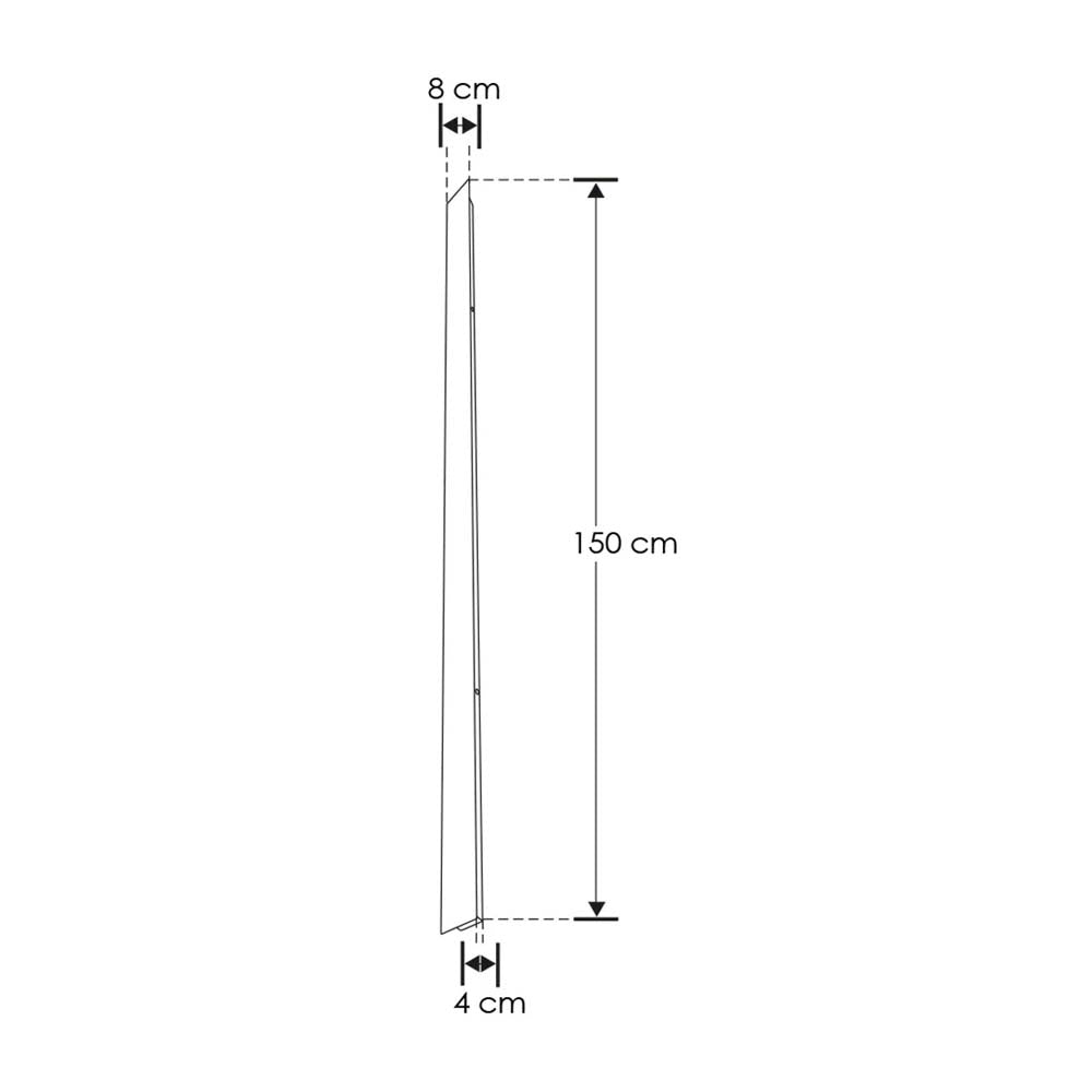 LUMINARIO DE PARED LED B.C.3000 K 36W RECTANGULAR SALIDAS DE LUZ LATERALES SOBREPONER ALUMINIO ACABADO NEGRO 85 -265V CA IP54 ***HAE2025***