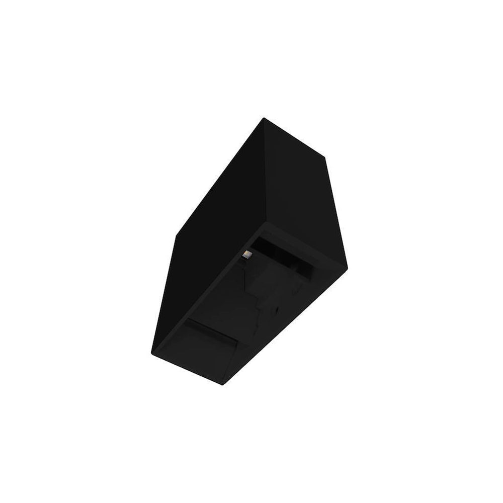 LUMINARIO DE PARED SOBREPONER RECTANGULAR NEGRO CON 2 LEDS 4W BLANCO CALIDO 85-265V IP65 ILUMILEDS