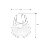 MODULO LED DE 12W COLOR BLANCO COMPATIBLE CON LUMINARIOS DE 5 CM  ILUMOD12WNW ILUMILEDS