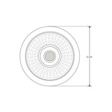 MODULO LED BLANCO NEUTRO 9W 24G COMPATIBLE CON DIFUSOR O LUMINARIO 5CM DIAMETRO NEGRO 85-265VCA IP20 ***HAE 2024***