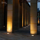 LUMINARIO DE PISO  BASE GU10 50 WATTS REDONDO DE EMPOTRAR TAPA DE ACERO INOXIDABLE CUERPO ALUMINIO INCLUYE HOUSING 100-240V CA PROTECCION IP67 ILUMILEDS