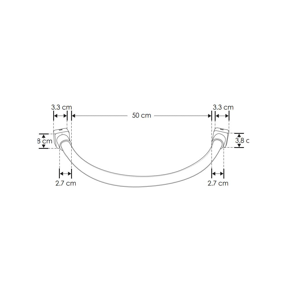 TIRA REDONDA DE LED 2835 DE 50CM CON 240 LEDS POR M B.C. ATENUABLE 8 W OPTICA360ENCAPSULADA EN SILICON CRI90 48 V CC IP20