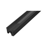 KIT DE PERFIL TIPO WALL WASHER DE LED QUE INCLUYE PERFIL RECTANGULAR DE ALUMINIO ACABADO NEGRO DE 2 M MICA DIFUSA DE 2 M + KIT DE 2 TAPAS LATERALES NEGRAS DE EMPOTRAR PROTECCION IP20) ILUMILEDS