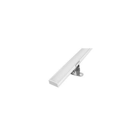 KIT PERFIL P/TIRA EXTRAPLANA LED S/CEJA (PERFIL RECT ALUM NATURAL 2M + MICA DIFUSA 2M + 2 TAPAS LAT + 2 BASES METALICAS DIRIGIBLES + 2 GRAPAS DE SOB IP20) ILUMILEDS
