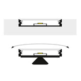 KIT PERFIL P/TIRA EXTRAPLANA LED S/CEJA (PERFIL RECT ALUM 3M + MICA DIFUSA 3 M + 2 TAPAS LAT DE SOB + 2 GRAPAS METALICAS) ILUMILEDS