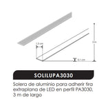 KIT PERFIL EXTERIOR ALUMINIO INCLUYE DIFUSOR Y TAPAS LATRALES MCA ILUMILEDS