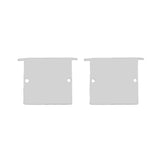 KIT DE PERFIL DE ALUMINIO NATURAL C/CEJA EMPOTRAR 2M LARGO (INCLUYE: 2 TAPAS CONECTORES Y MICA) ILUMILEDS