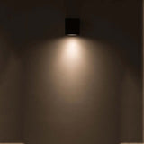 LUM P/LAMP GU10 (10W MAX) CUADRADO NEGRO (NO INCLUYE LAMPARA) IP65 ILUMILEDS