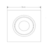 DIFUSOR CUADRADO BLANCO P/LAMP TIPO MR11 (COMPATIBLE CON BOTE INTEFRAL DE 8.5 CM) CON CONECTOR