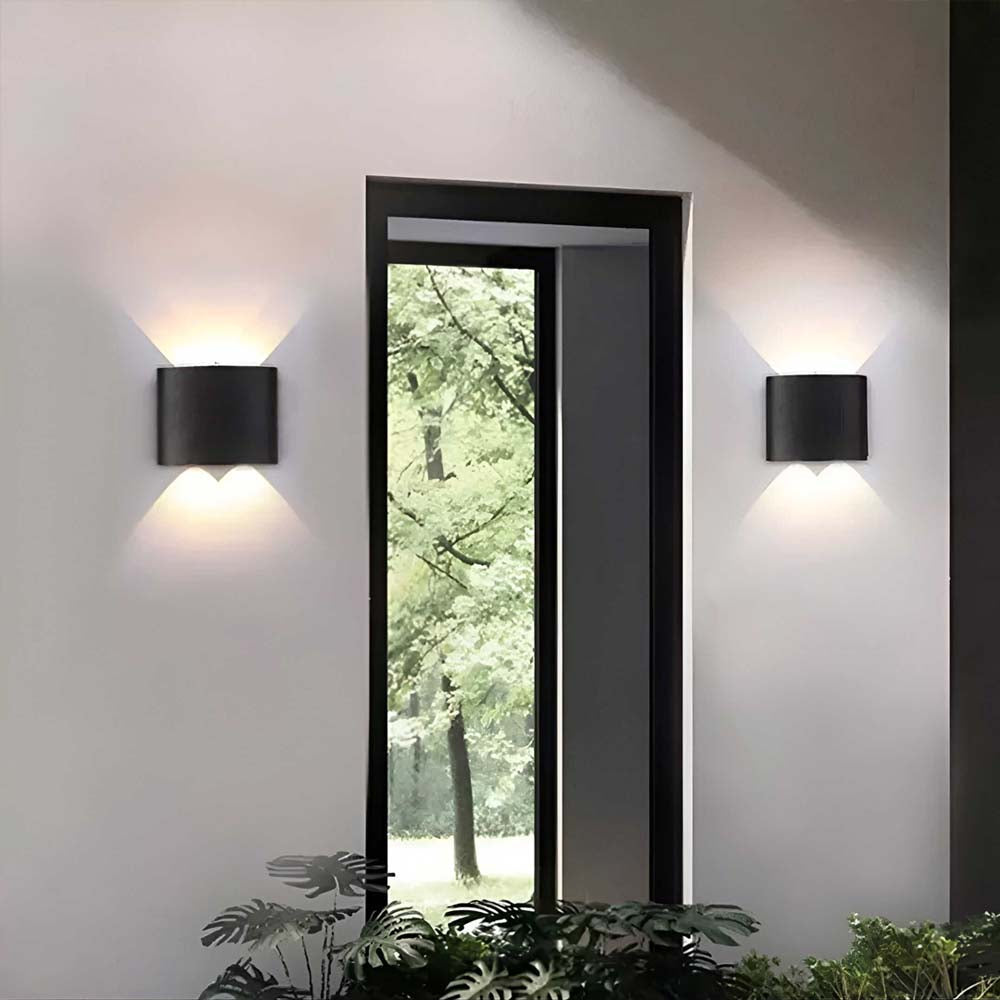 ARBOTANTE NEGRO LED BC 4W (2 SALIDAS DE LUZ) IP65 ILUMILEDS