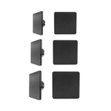 LUMINARIO DE PARED DE LED BLANCO CALIDO 3W CUADRADO SALIDA TRASERA DE SOBREPONER POLICARBONATO ACABADO NEGRO 100-240V CA IP65